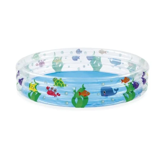 bestway 1.52m x h30cm deep dive 3-ring pool contents one pool repair patch age 2